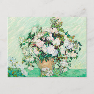 Carte Postale Roses de Still Life dans un vase par Vincent van G