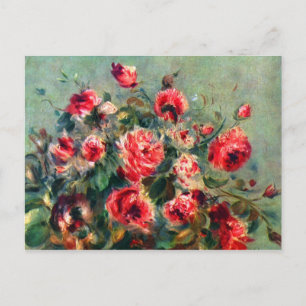 Carte Postale Roses de Vargemont par Claude Monet