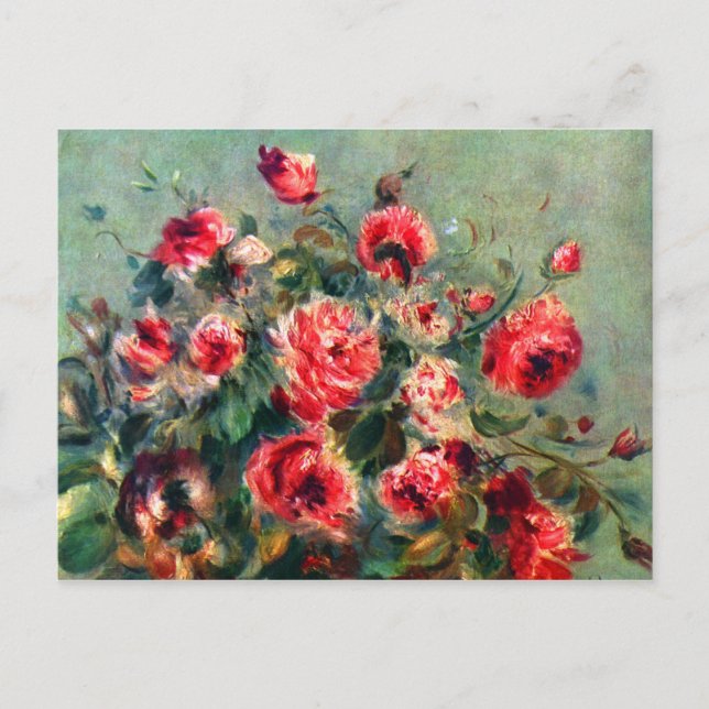Carte Postale Roses de Vargemont par Claude Monet (Devant)