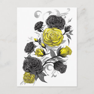 Carte Postale Roses existentiels