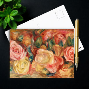 Carte Postale Roses par Auguste Renoir