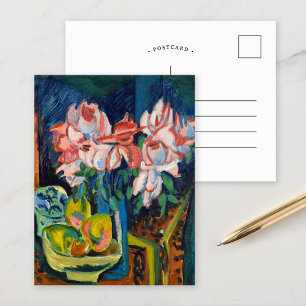 Carte Postale Roses rose   Ernst Ludwig Kirchner