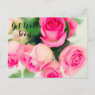 Carte Postale Roses roses