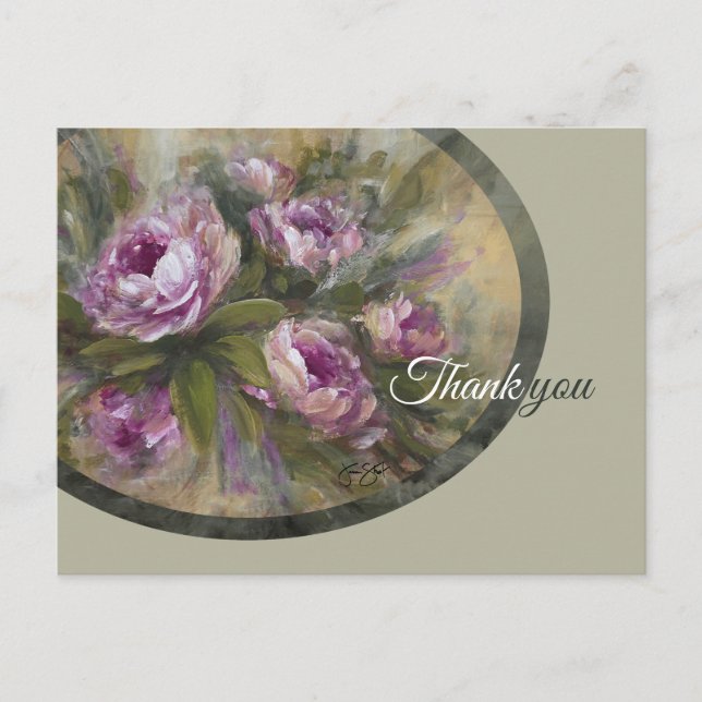 Carte Postale Roses roses (Devant)