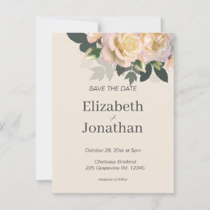 Carte Postale Roses Roses Roses Blanches Mariage Enregistrer La 