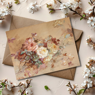 Carte Postale Roses roses roses et jaunes - Franz Bischoff