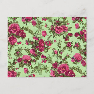 Carte Postale Roses roses victoriennes