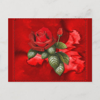 Carte Postale Roses rouges