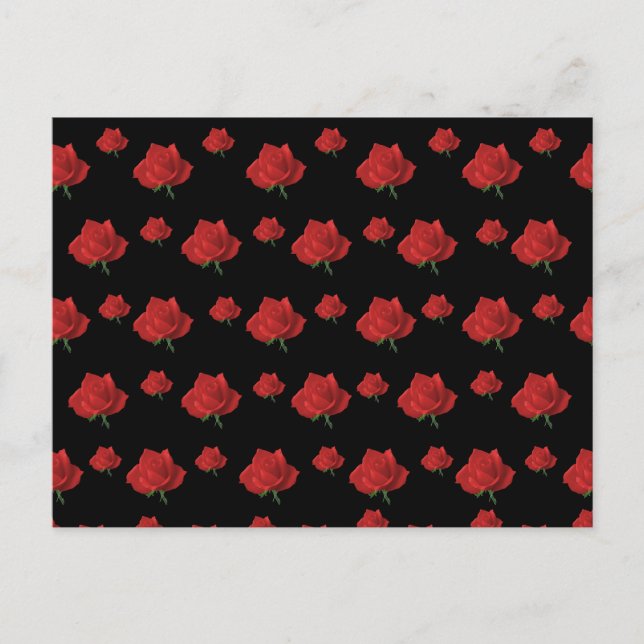 Carte Postale Roses rouges (Devant)