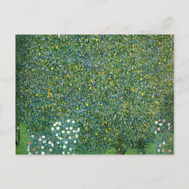 Carte Postale Roses sous les arbres mignons (Devant)