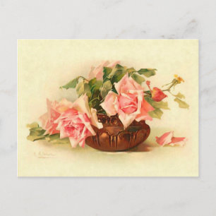 Carte Postale Roses victoriens étonnants à Bowl Catherine Klein