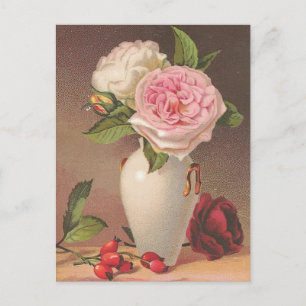Carte Postale Roses vintages