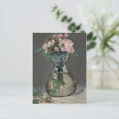 Carte Postale Roses vintages Edouard Manet Moss dans un vase (Debout devant)