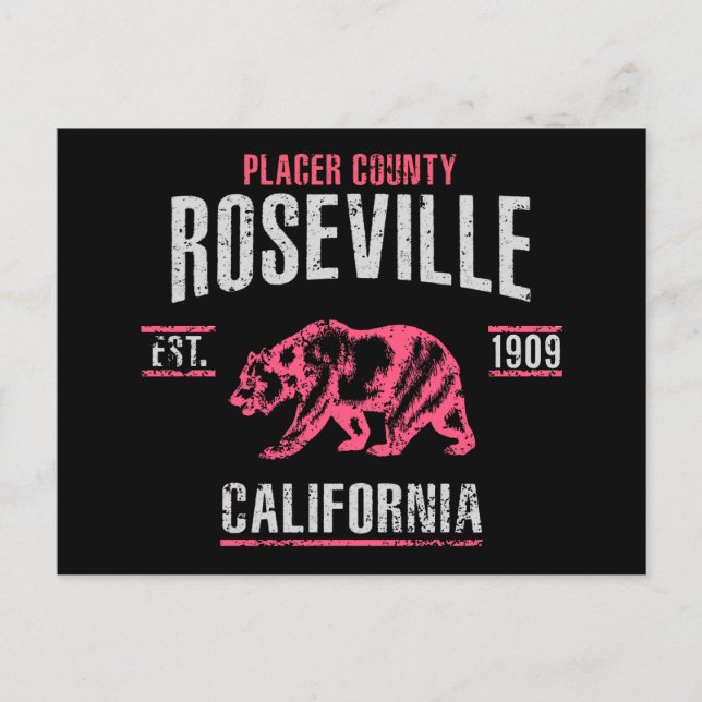 Carte Postale Roseville (Devant)