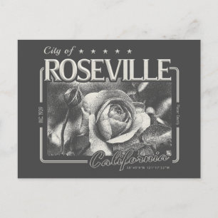 CARTE POSTALE ROSEVILLE CALIFORNIA VINTAGE - VILLE DE ROSEVILLE