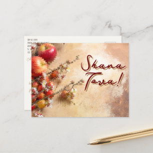 Carte Postale Rosh hashanah Holiday Pretty Wavy juive nouvelle a