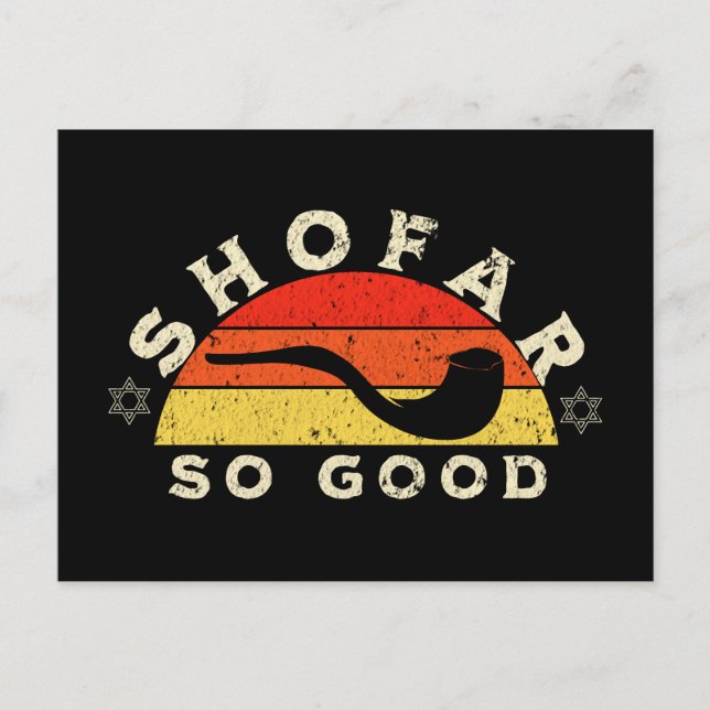 Carte Postale Rosh Hashanah Shofar So Good Funny Pun (Devant)