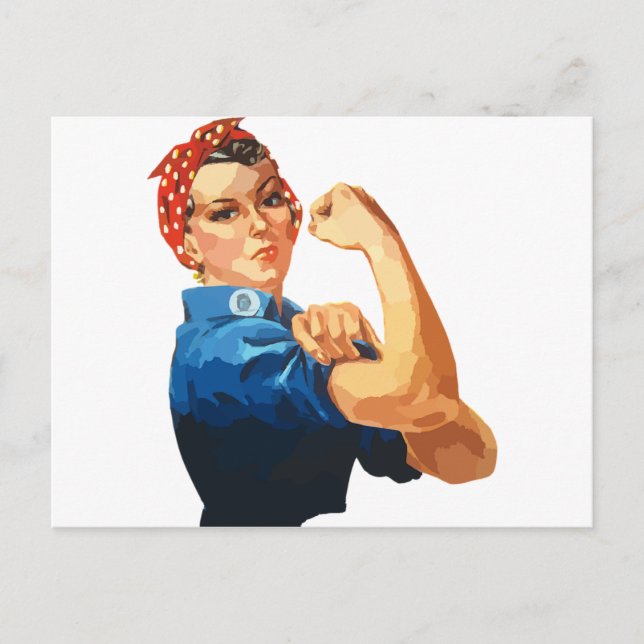 Carte Postale Rosie Classique Personnalisée Le Riveter (Devant)