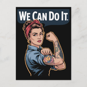 Carte Postale Rosie la Riveteuse Moderne Maman Tatouée - Nous Po
