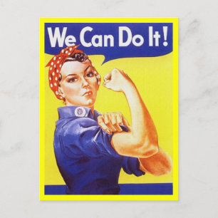 Carte postale Rosie le Riveter Patriotique 2ÈME GU
