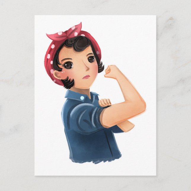 Carte Postale rosie les femmes du riveter nous pouvons le faire! (Devant)