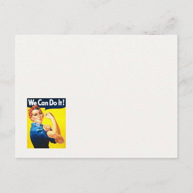 Carte postale Rosie Riveter VOTE ! (Devant)