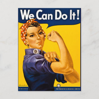 Carte Postale Rosie the Riveter We Can Do It Vintage