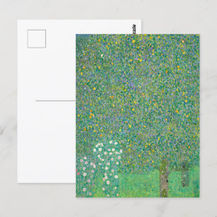 Carte Postale Rosiers sous les arbres par Gustav Klimt
