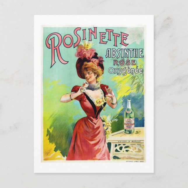 Carte Postale Rosinette Absinthe (Devant)