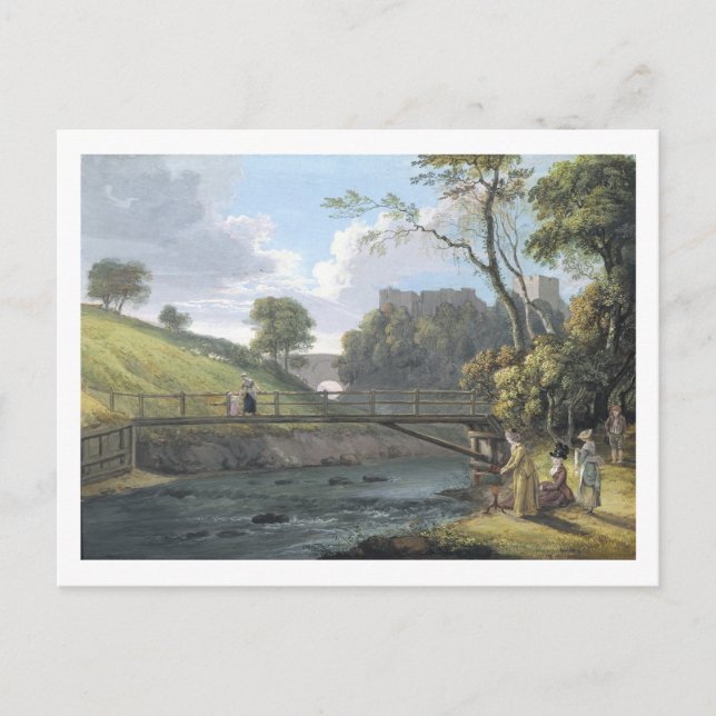 Carte Postale Roslin Castle, Midlothian (avec c/c et gouache sur (Devant)