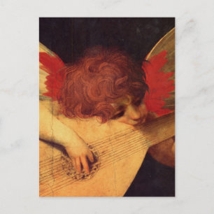 Carte Postale Rosso Fiorentino Musicien Angel