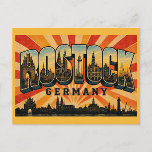 Carte Postale Rostock Allemagne Steintor