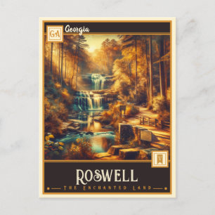 Carte Postale Roswell, Géorgie   VINTAGE