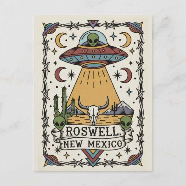 Carte Postale Roswell New Mexico Alien (Devant)