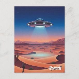 Carte Postale Roswell Nouveau Mexique UFO