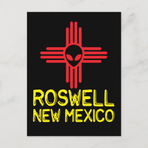 Carte Postale Roswell Nouveau Mexique Zia Chef Alien