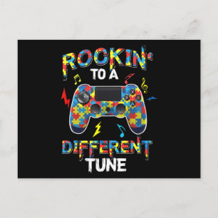 Carte Postale Rotation Vers Un Autre Gamer De Sensibilisation su