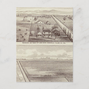 Carte Postale Roth, ranchs Scruggs