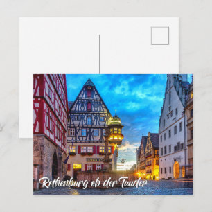 Carte Postale Rothenburg ob der Tauber, Allemagne