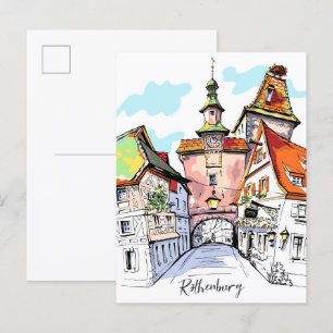 Carte Postale Rothenburg ob der tauber Allemagne Voyage