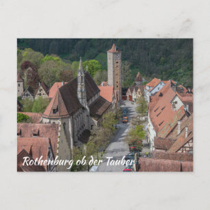 Carte Postale Rothenburg ob der tauber vieille ville d'en haut