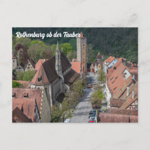 Carte Postale Rothenburg ob der tauber vieille ville d'en haut