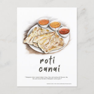 Carte postale Roti Canai Malaysia