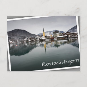 Carte Postale Rottach-Egern au Tegernsee, Bavière en hiver