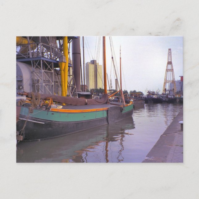 Carte Postale Rotterdam, navires historiques, péniche hollandais (Devant)