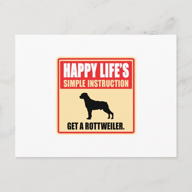 Carte Postale Rottweiler (Devant)