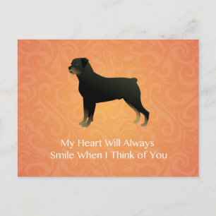 Carte Postale Rottweiler - Pensez à vous - Pet Memorial