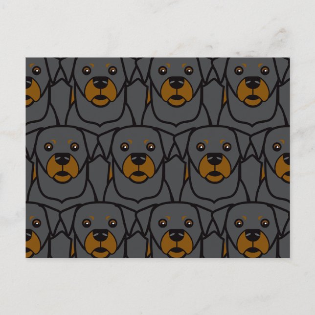 Carte Postale Rottweilers (Devant)