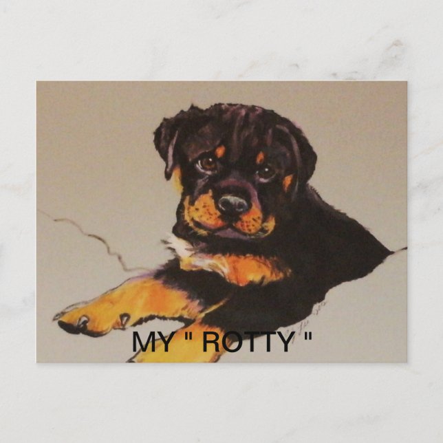 CARTE POSTALE ROTWEILER POSTCAR (Devant)