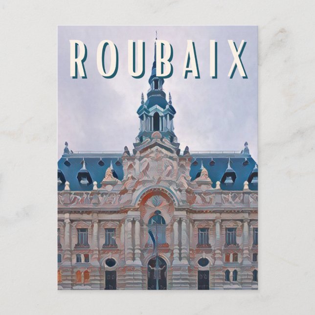 Carte Postale Roubaix Photo Vintage  (Devant)